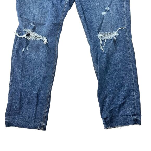 Old Navy high rise slouchy straight distressed jeans women's size 10 - Picture 7 of 11